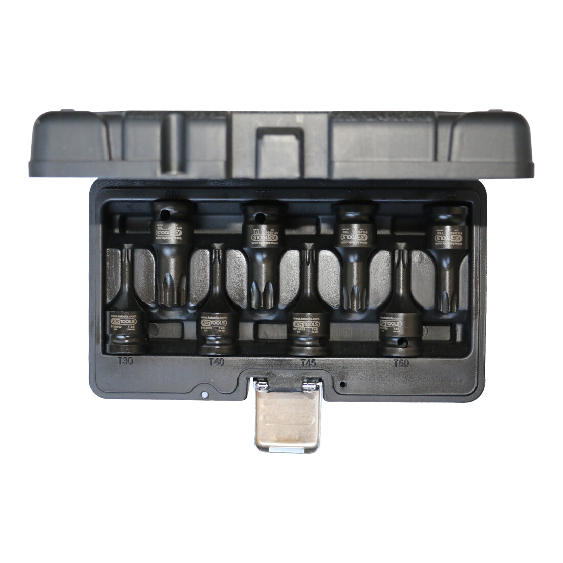 KS Tools 1/2" power bit dopsleutelset TX, 8-delig, T30-T80 korte uitvoering