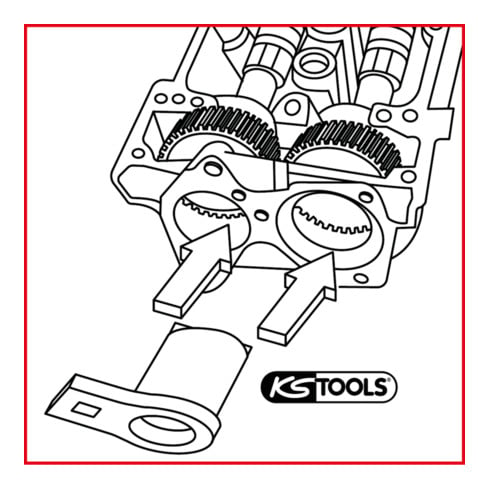 KS Tools 1/2" PSA Nockenwellen-Arretier-Werkzeug