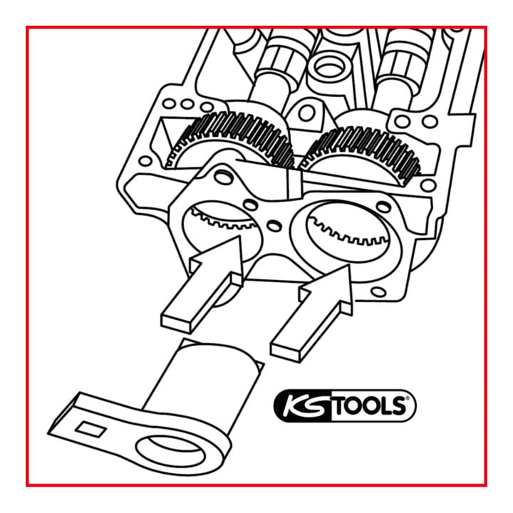 KS Tools 1/2" PSA Nockenwellen-Arretier-Werkzeug