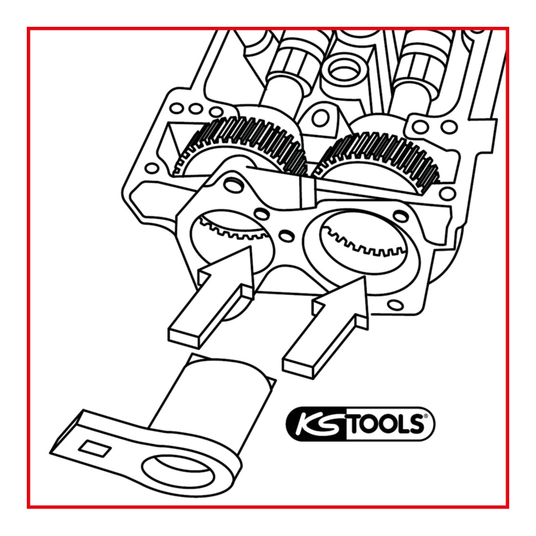 KS Tools 1/2" PSA Nockenwellen-Arretier-Werkzeug
