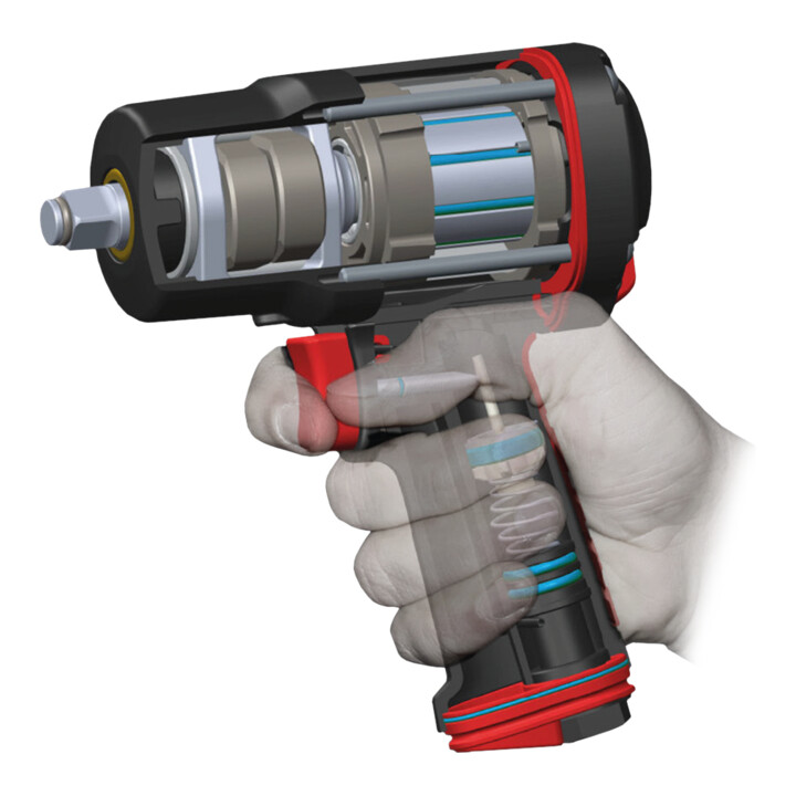 KS Tools 1/2" ROCKET II High Performance pneumatische slagmoersleutel 2.300 Nm
