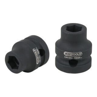 KS Tools 1/2" Sechskant-Kraft-Stecknuss, extra kurz, 10,0 mm