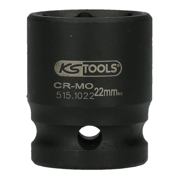KS Tools 1/2" Sechskant-Kraft-Stecknuss, kurz, 22mm
