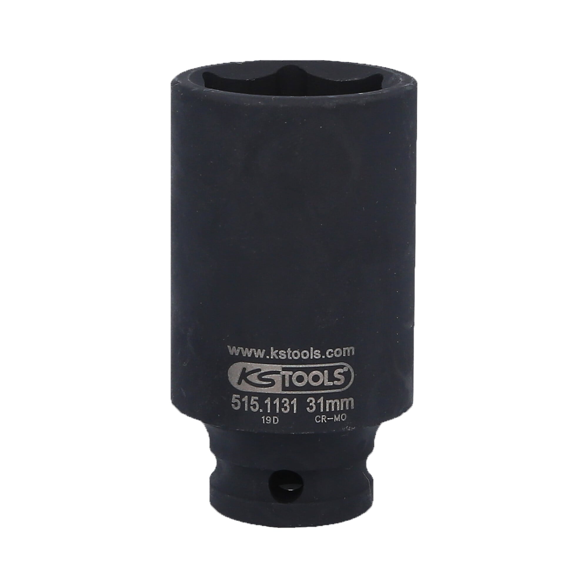 KS Tools 1/2" Sechskant-Kraft-Stecknuss, lang, 31mm