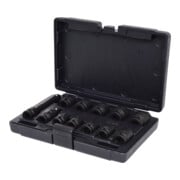 KS Tools 1/2" Sechskant-Kraft-Stecknuss-Satz, kurz, 12-teilig