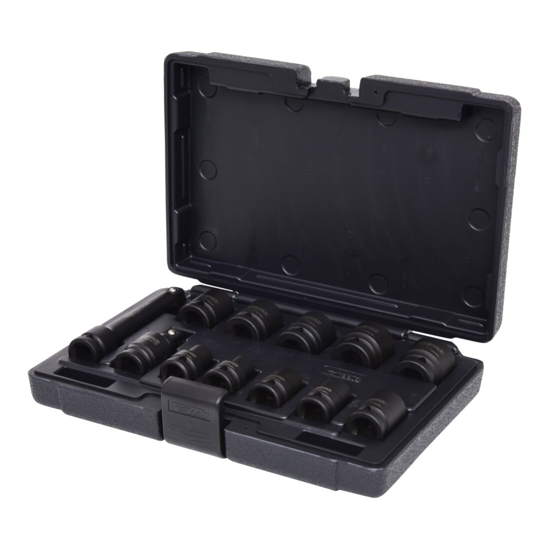 KS Tools 1/2" Sechskant-Kraft-Stecknuss-Satz, kurz, 12-teilig