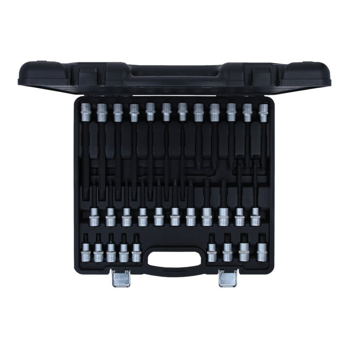 KS Tools 1/2" Set RIBE® bit-doppen, 32-dlg, kort, lang en extra lang