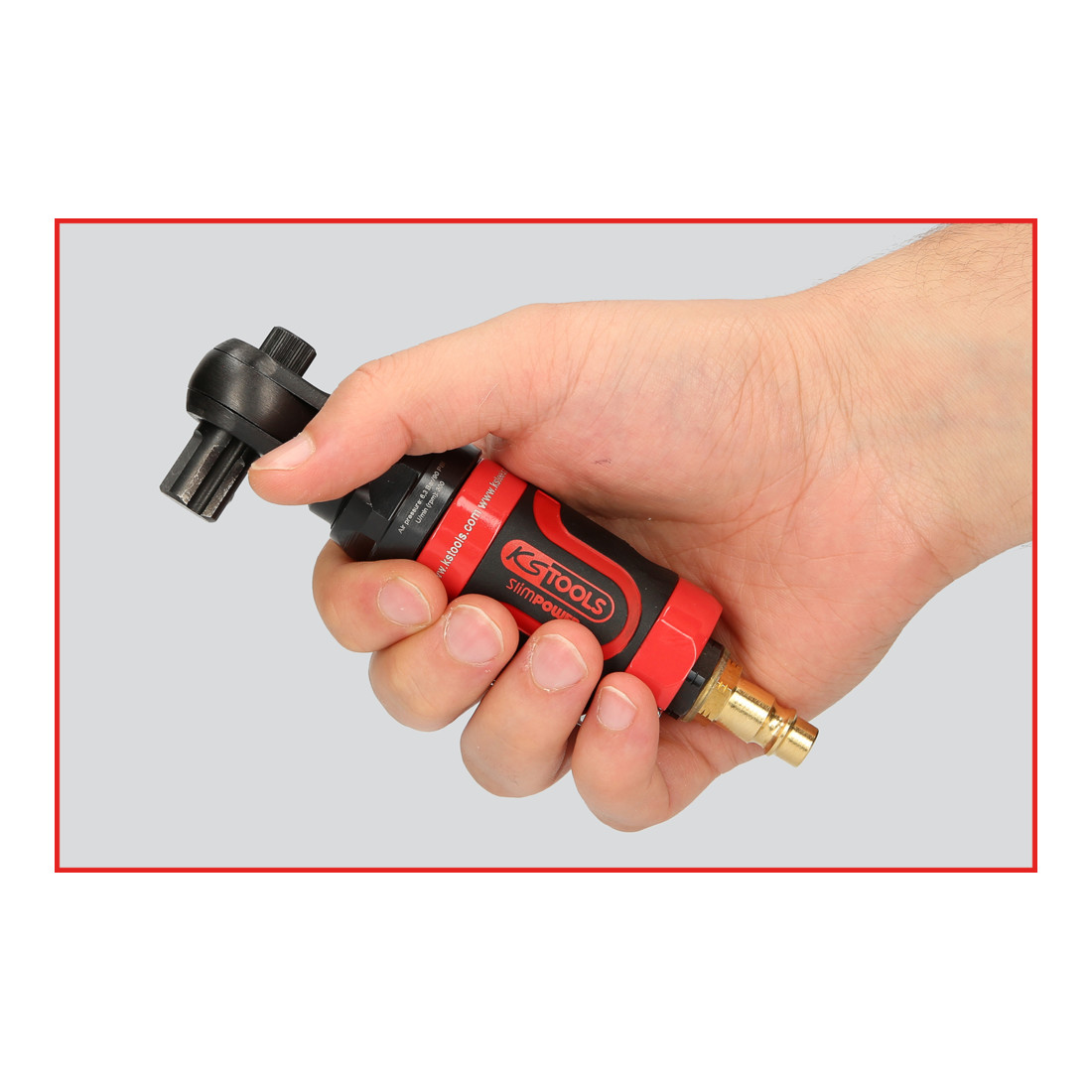 KS Tools 1/2" SlimPOWER mini luchtratel 30Nm