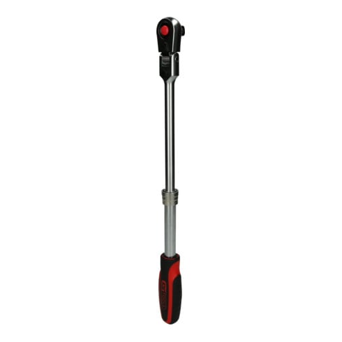 KS Tools 1/2" SlimPOWER Teleskop-Gelenk-Umschaltknarre, 72 Zahn