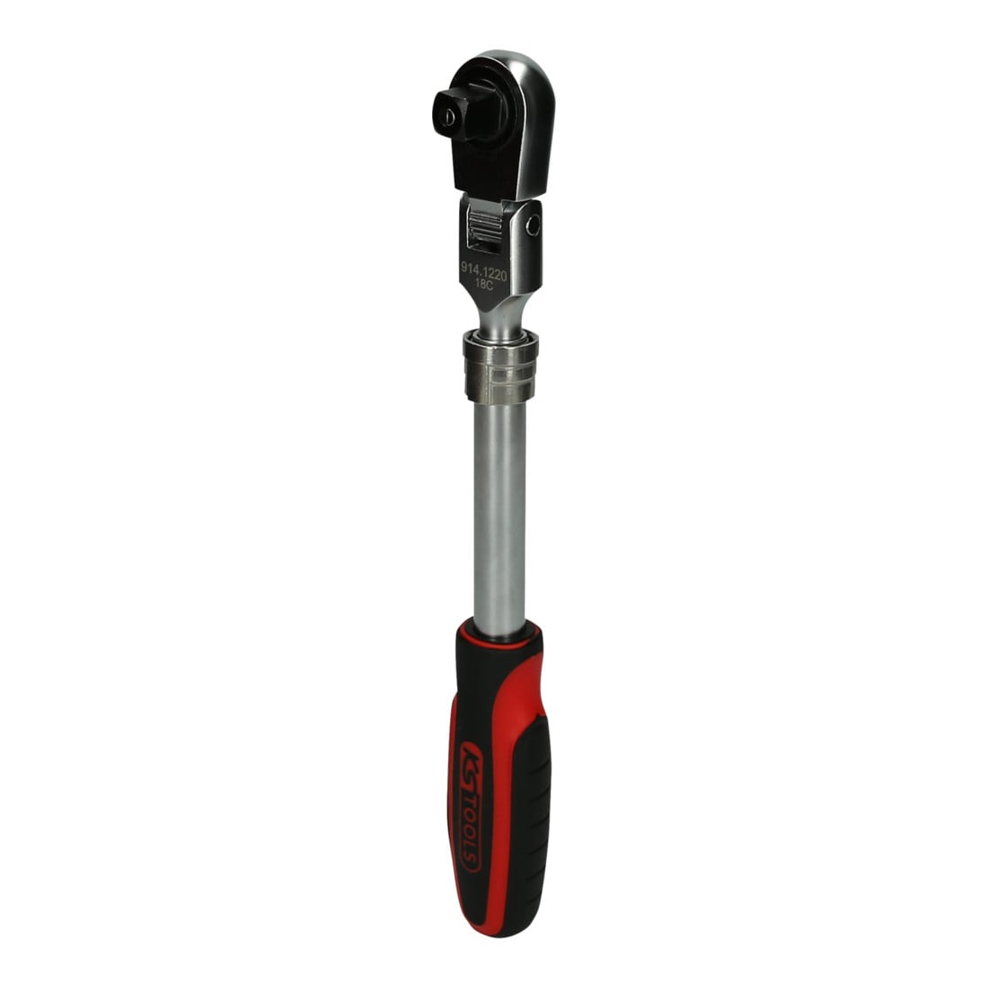 KS Tools 1/2" SlimPOWER Teleskop-Gelenk-Umschaltknarre, 72 Zahn