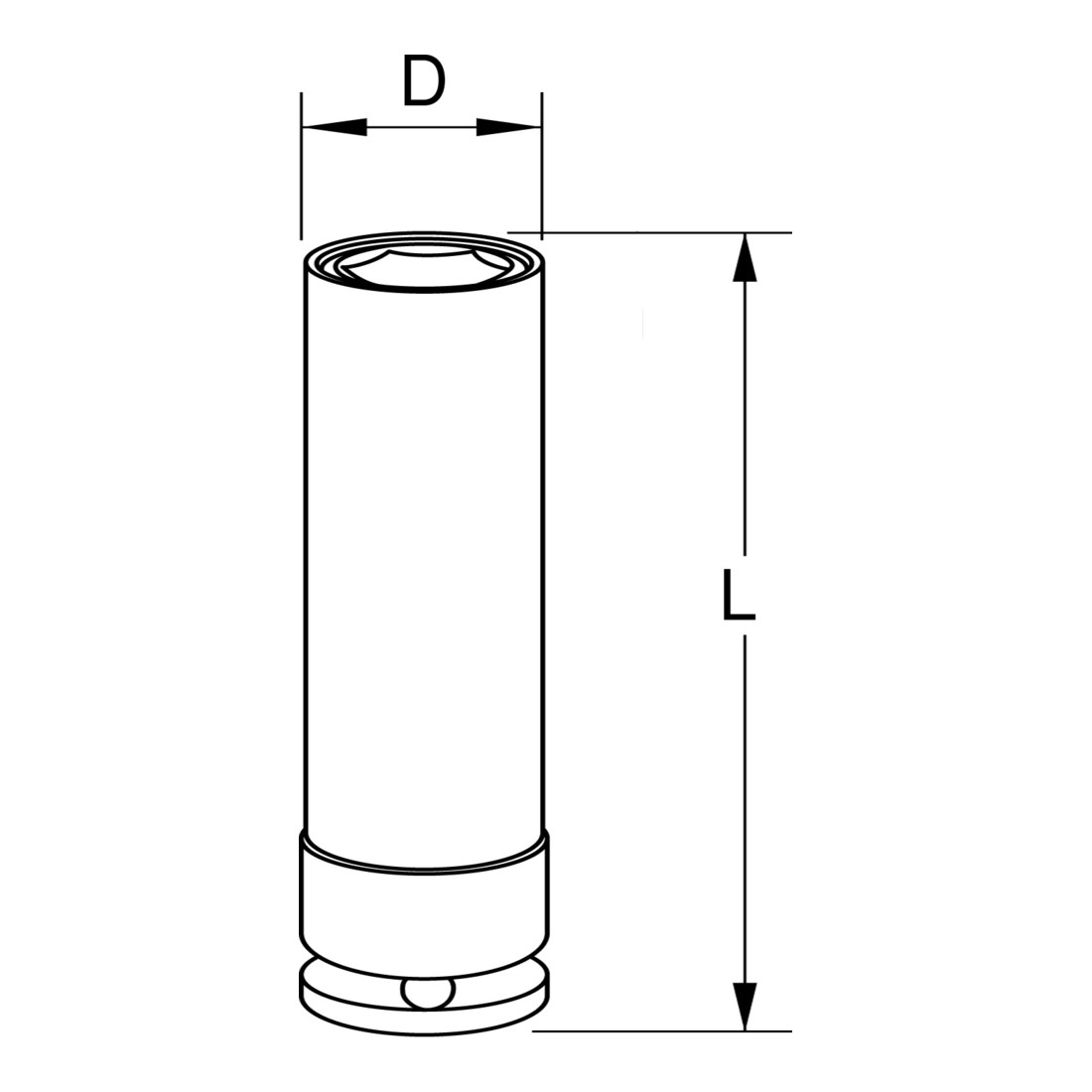 KS Tools 1/2" speciale aandrijfas steeksleutel