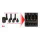 KS Tools 1/2" speciale power bit dopsleutelset meertandss, 7 dlg. M14-M18