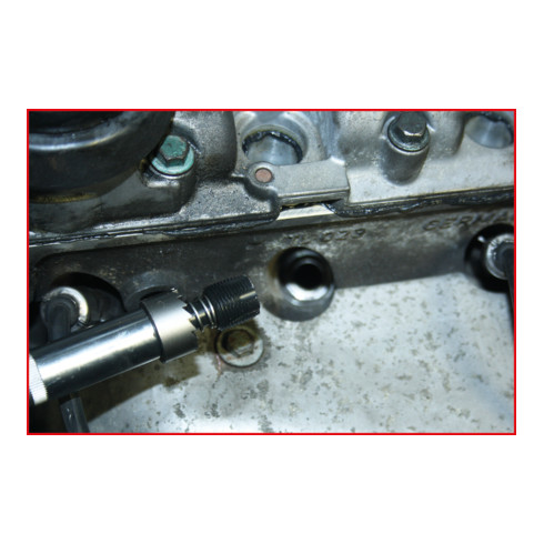 KS Tools 1/2" speciale schroefdraadreiniger met geïntegreerde afdichtingszitsnijder