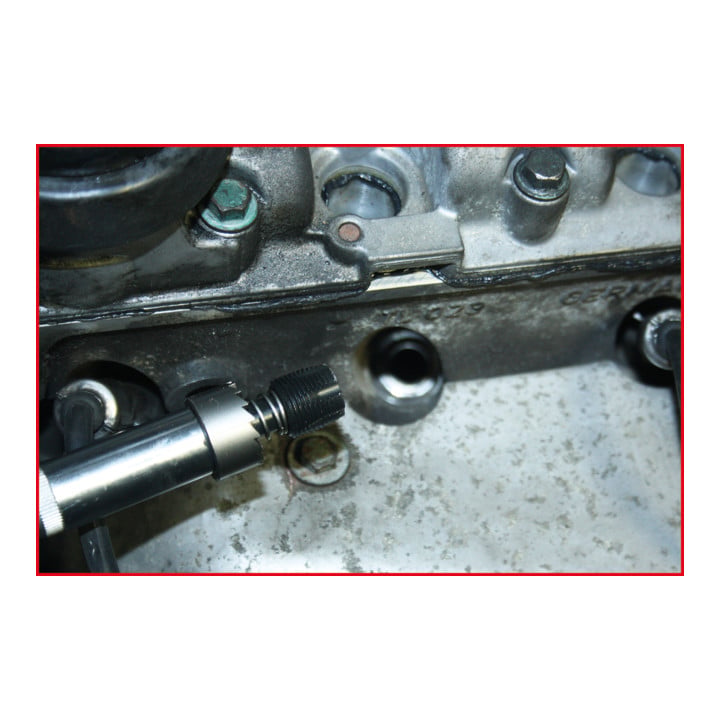 KS Tools 1/2" speciale schroefdraadreiniger met geïntegreerde afdichtsnijder, 14mm