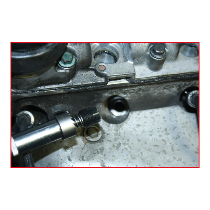 KS Tools 1/2" Spezial-Gewindereiniger mit integriertem Dichtsitzfräser, 14mm