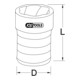 KS Tools 1/2" Spiral-Profil-Kraft-Stecknuss, 21mm