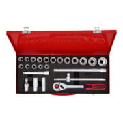 KS Tools 1/2" Steckschlüssel-Satz, 24-teilig 6-kant-4