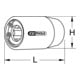 KS Tools 1/2" stokschroevendraaier, M8