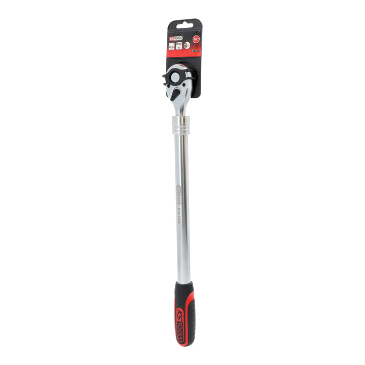 KS Tools 1/2" Teleskop-Umschaltknarre, extra lang, 72-Zahn