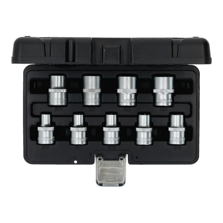 KS Tools 1/2" TX-E dopsleutelset, 9-delig, E10-E24