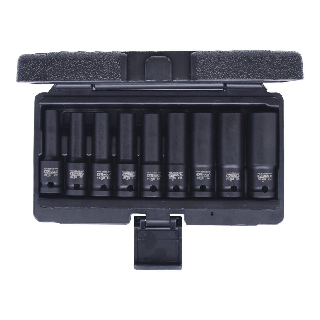 KS Tools 1/2" TX-E-Kraft-Stecknuss-Satz, 9-teilig, E10-E24