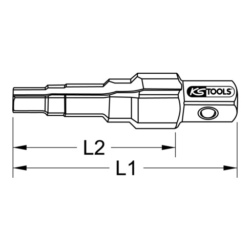 KS Tools 1/2" universele steeksleutel, 4-traps, 3/8"-1"
