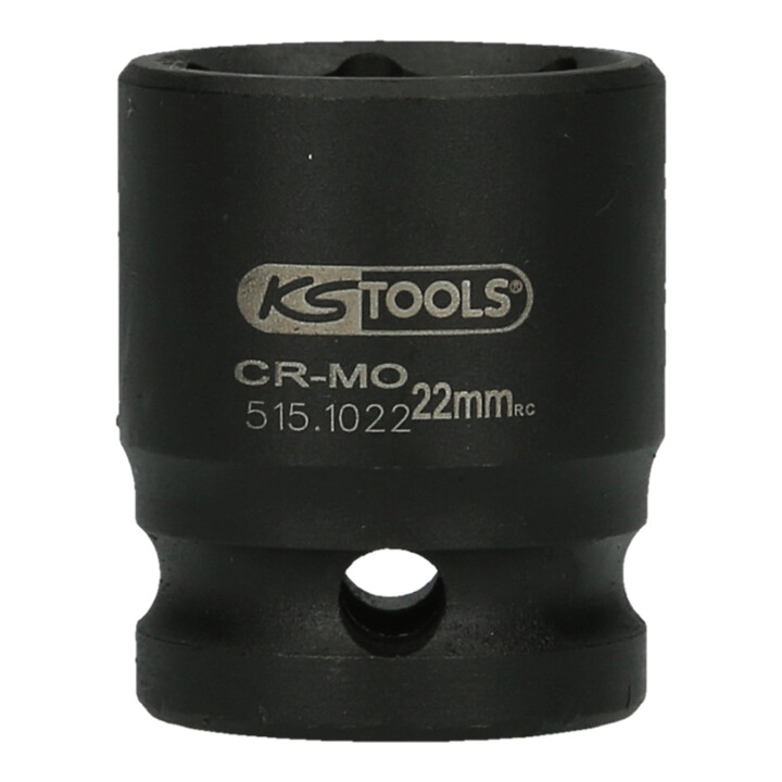 KS Tools 1/2" zeskant dopsleutel, kort, 22mm