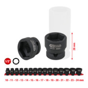 KS Tools 1/2" zeskant dopsleutelset, extra kort, 15-delig.-2