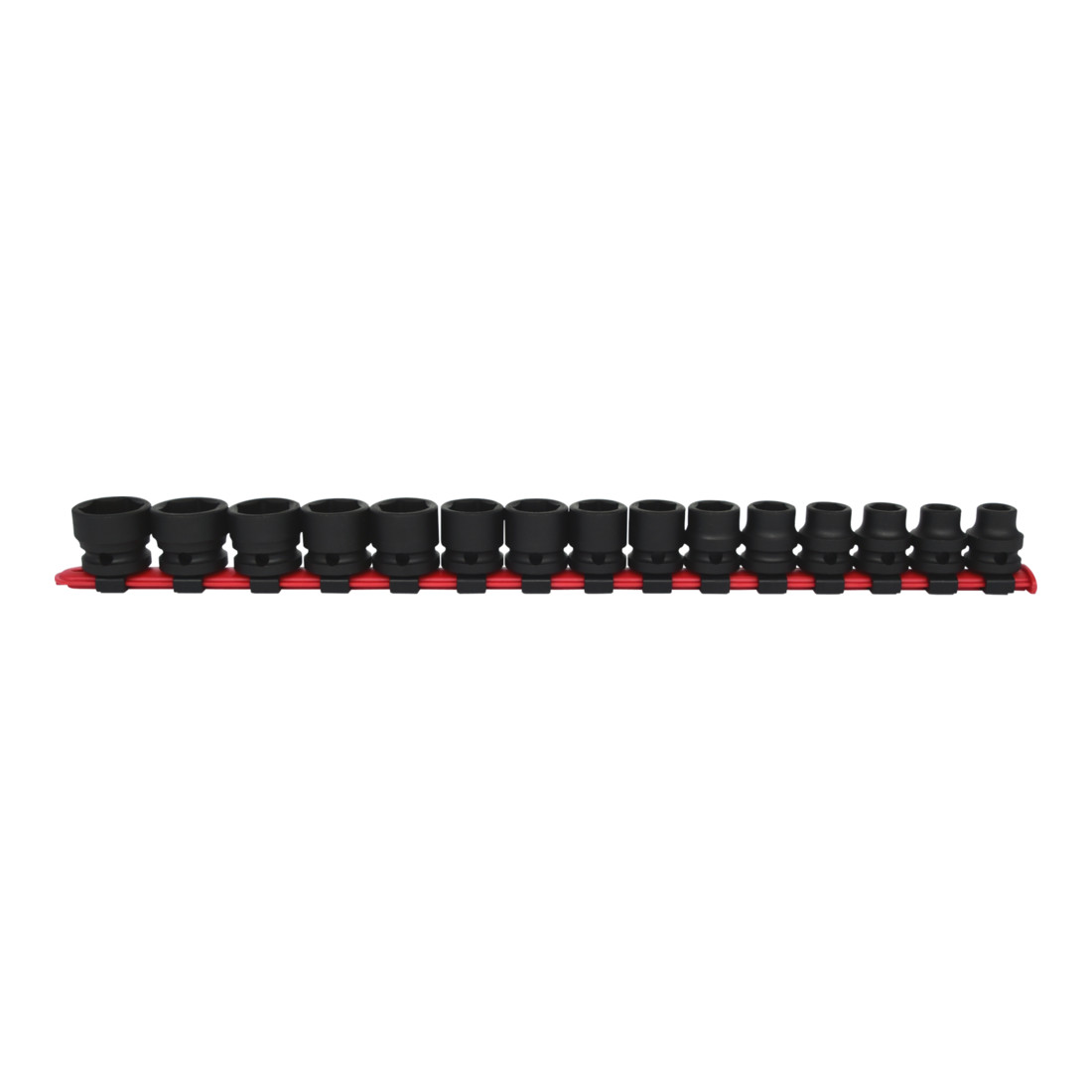 KS Tools 1/2" zeskant dopsleutelset, extra kort, 15-delig.