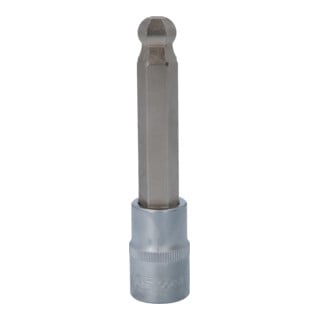 KS Tools 1/2 Zoll Bit-Stecknuss Innensechskant mit Kugelkopf, lang
