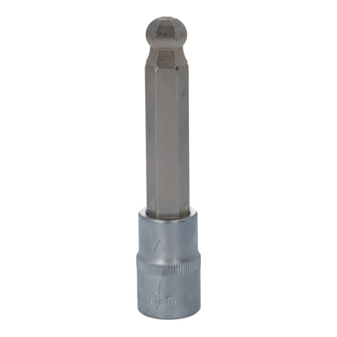 KS Tools 1/2 Zoll Bit-Stecknuss Innensechskant mit Kugelkopf, lang, 13 mm