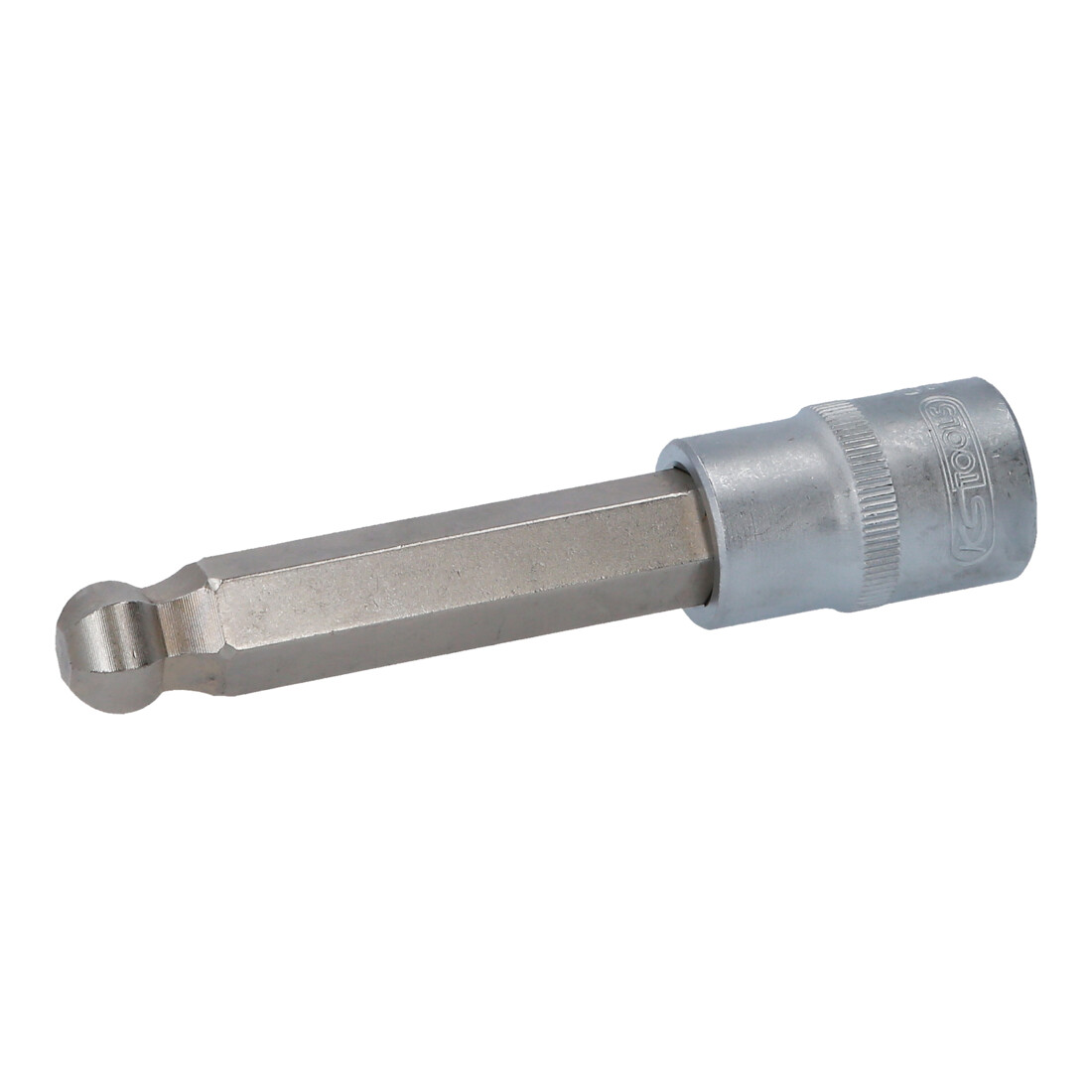 KS Tools 1/2 Zoll Bit-Stecknuss Innensechskant mit Kugelkopf, lang, 13 mm