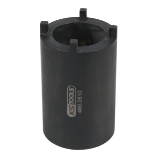 KS Tools 1/2 Zoll DAF Nutmuttern-Schlüssel für Lenkgestänge-Befestigung mit 4 Zapfen, 52 mm
