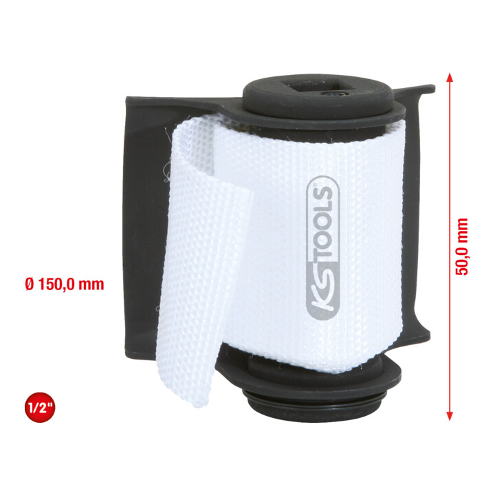 KS Tools 1/2 Zoll Filter-Gurtband-Schlüssel, D. 150 mm
