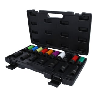 KS Tools 1/2 Zoll MASTER Spezial-Kraft-Stecknuss-Satz für Radverschraubungen, 17-tlg.