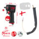 KS Tools 1/2 Zoll miniMONSTER Xtremelight Hochleistungs-Druckluft-Schlagschrauber 1.390 Nm mit Schutzhülle und Geräusch-Reduzier-Schlauch