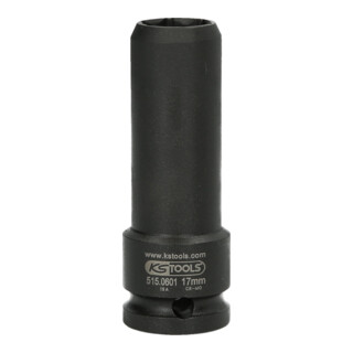 KS Tools 1/2 Zoll Spezial-Kraft-Stecknuss für geschraubte Spurplatten, 17 mm