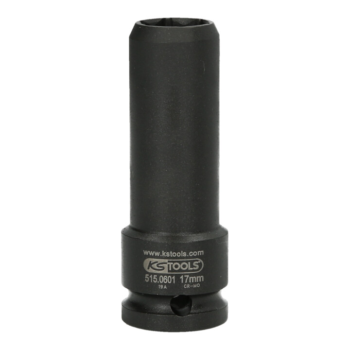 KS Tools 1/2 Zoll Spezial-Kraft-Stecknuss für geschraubte Spurplatten, 17 mm
