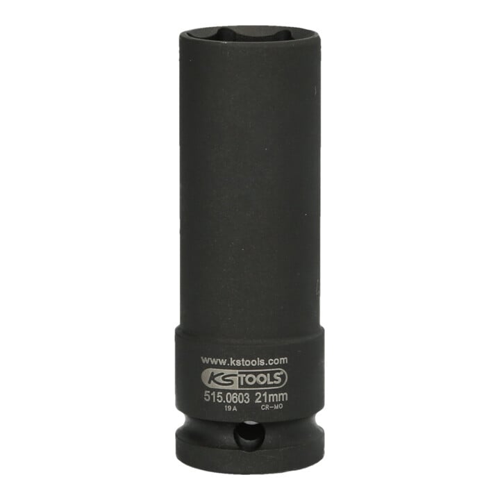 KS Tools 1/2 Zoll Spezial-Kraft-Stecknuss für geschraubte Spurplatten, 21 mm