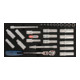 KS Tools 1/4"-1/2" CHROMEplus bougie service set, 27 delig in 1/3 systeem tray
