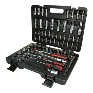 KS Tools 1/4"+1/2" CHROMEplus Coffret de douilles, 78 pcs.