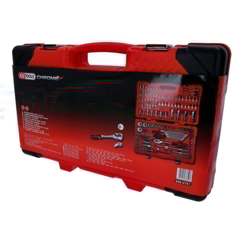 KS Tools 1/4"+1/2" CHROMEplus dopsleutelset, 151 dlg.