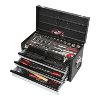 KS Tools 1/4"+1/2" CHROMEplus Universal-Werkzeug-Satz, 99-teilig