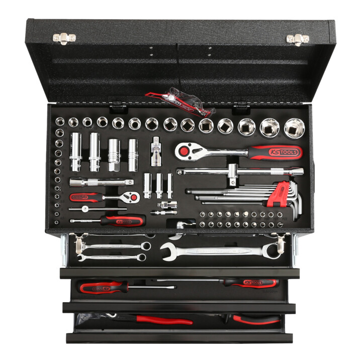 KS Tools 1/4"+1/2" CHROMEplus universele gereedschapsset, 99-delig GEAR