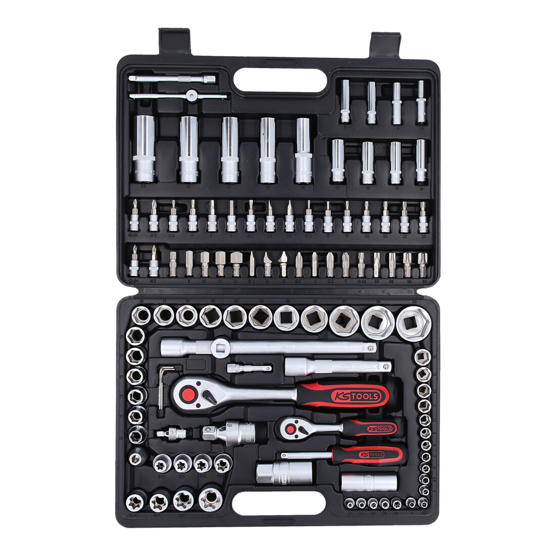 KS Tools 1/4" +1/2" dopsleutelset, 108 stuks