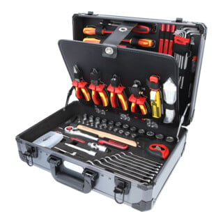 KS Tools 1/4" + 1/2" elektromonteur gereedschapkoffer, 128 st.