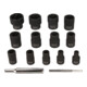 KS Tools 1/4"+1/2" spiraalprofiel dopsleutelset, 15 delig