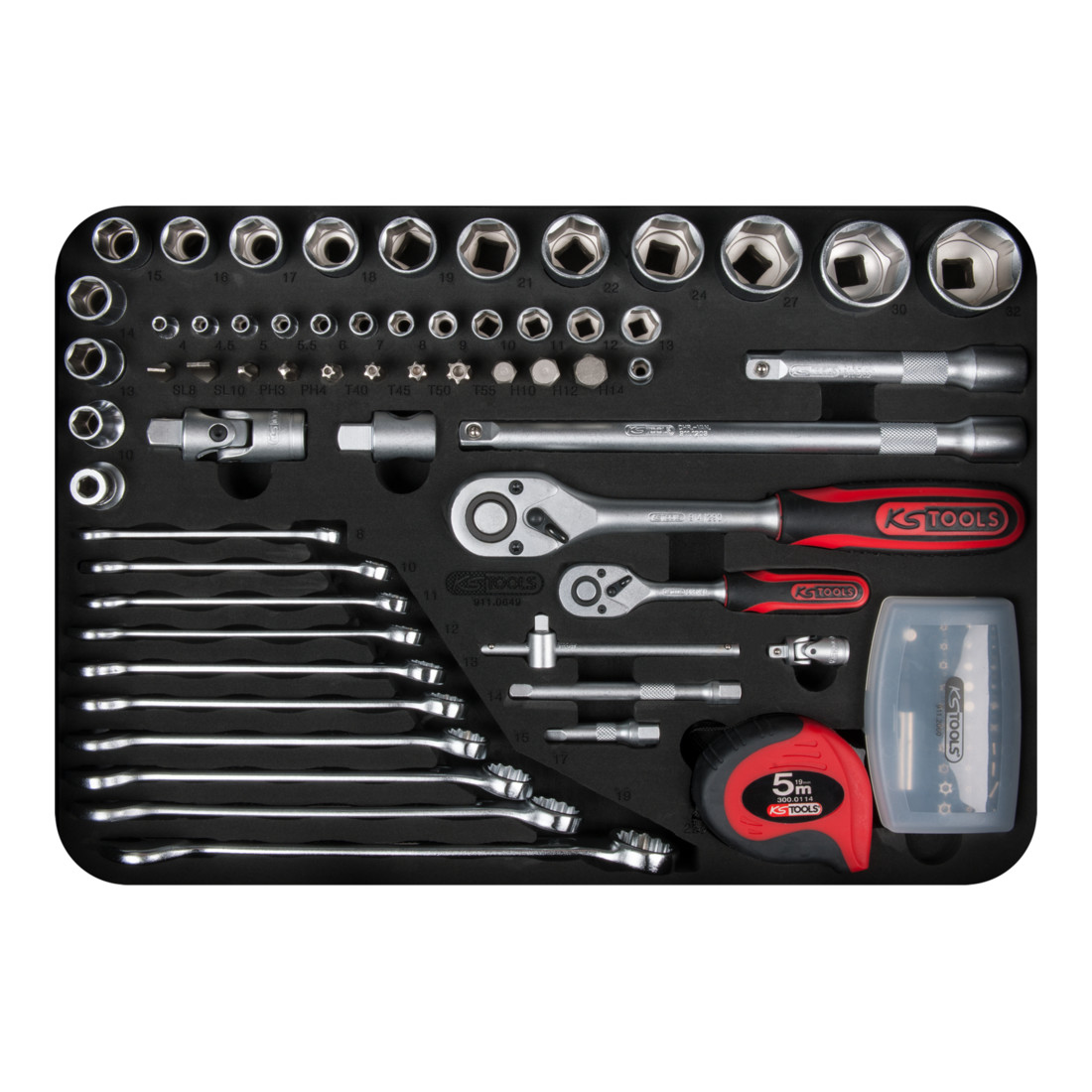 KS Tools 1/4"+1/2" universele gereedschapset, 149 st.