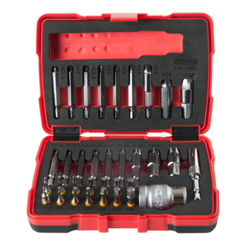 KS Tools 1/4" + 10 mm TX en binnenzeskant schroevendraaierset, 34 dlg.