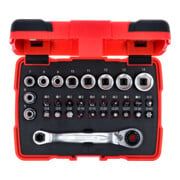 KS Tools 1/4" + 11 mm doorvoer dopsleutels en bitset, 31 st.-4